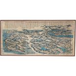 Large Antique Japanese Map, Signed