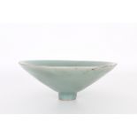 Chinese Longquan celadon conical bowl