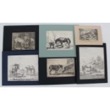 Collection of (6) Old Master Etchings