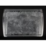 Lalique Glass Perdrix Tray