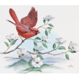 Don Balke (B. 1933) "Cardinal-Flowering Dogwood"