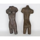 Pair of Ronald Goodman Bronze Nudes