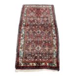 Bijar Hand-Knotted Vintage Persian Wool Rug