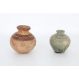 Lot of Two Pre Columbian Style Vessels,