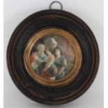 Italian Miniature Portrait Depicting Lot