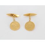 Pair of Gold Coin Cufflinks