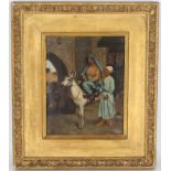 Signed, 19th C. Orientalist Cairo Street Scene