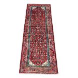 Bijar Hand-Knotted Vintage Persian Wool Rug