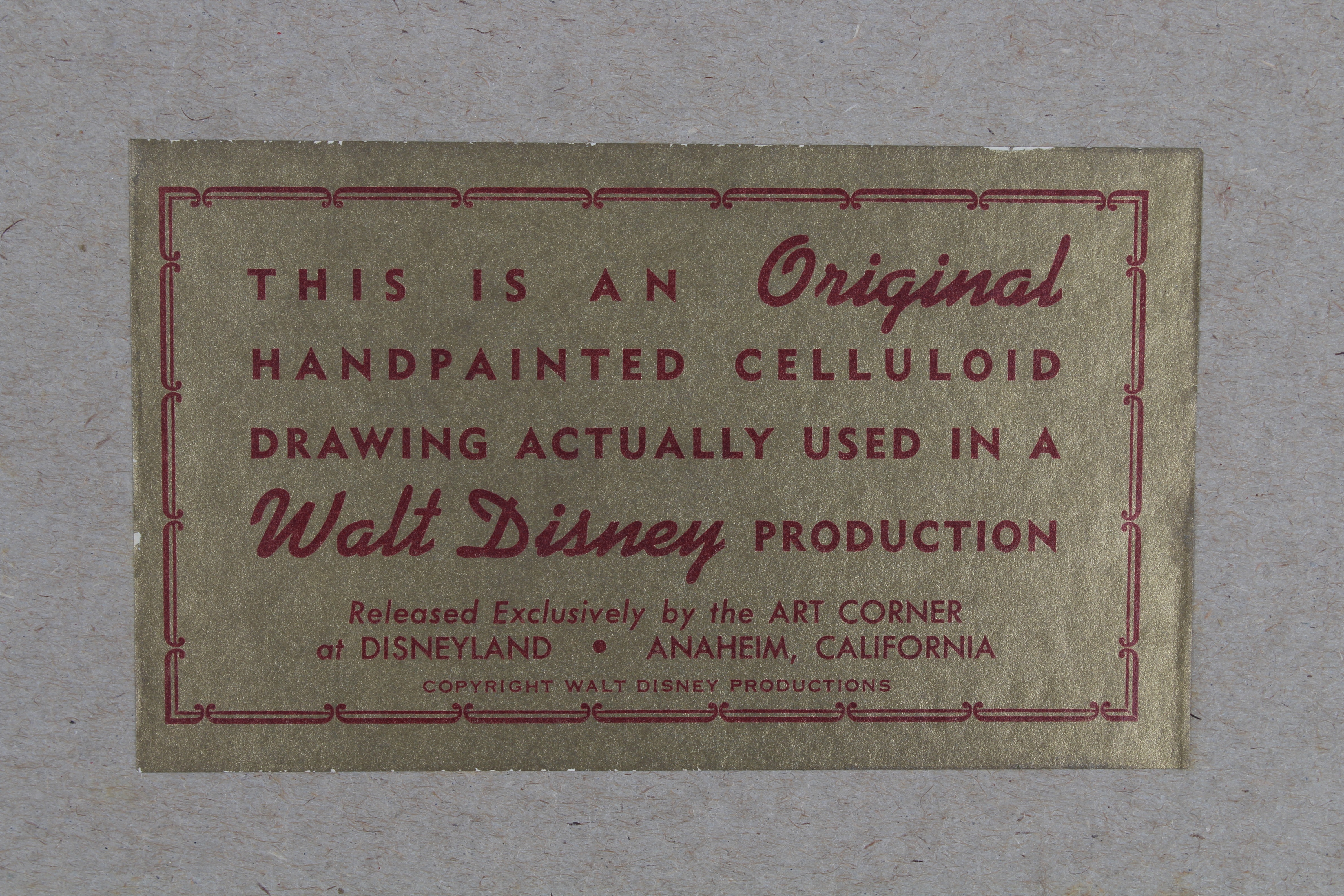 Jiminy Cricket Disney Production Cel - Image 5 of 5