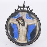 Early Antique Miniature Portrait of Christ