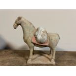 Chinese Tang Style Gray pottery horse