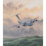 Steve Ferguson (B 1946) "C-17 Globemaster III" Oil