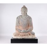 Gandaharan Stucco Seated Buddha