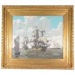 19th C. European School Nautical Painting