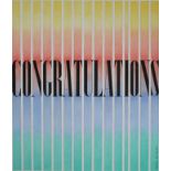 Erik Nitsche (1908-1998)"Congratulations" Original