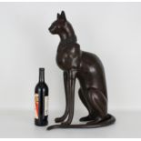 Bronze Egyptian Cat Figure