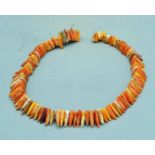 Strand of Triangular Spondylus Beads - Panama