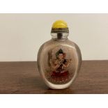 Chinese Qing Crystal "Buddha" Snuff Bottle