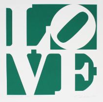 Robert Indiana "GreenPeace Love" Serigraph