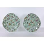 Pair of Antique Chinese Glazed Porcelain Dishes