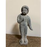 Chinese Tang Style Blue stone lady statue