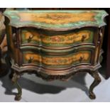 Italian, Late 19th C Hand Painted Chest of Drawers