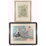 (2) Japanese Prints. 20th Century