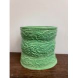 Chinese Qing Green Glazed Brush Pot