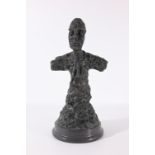 After Giacometti, Surrealist Bronze Sculpture