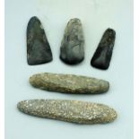 (5) Choice Celts and Chisels - Northern Panama