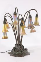 Tiffany Studios Ten Light Lily Lamp