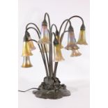 Tiffany Studios Ten Light Lily Lamp