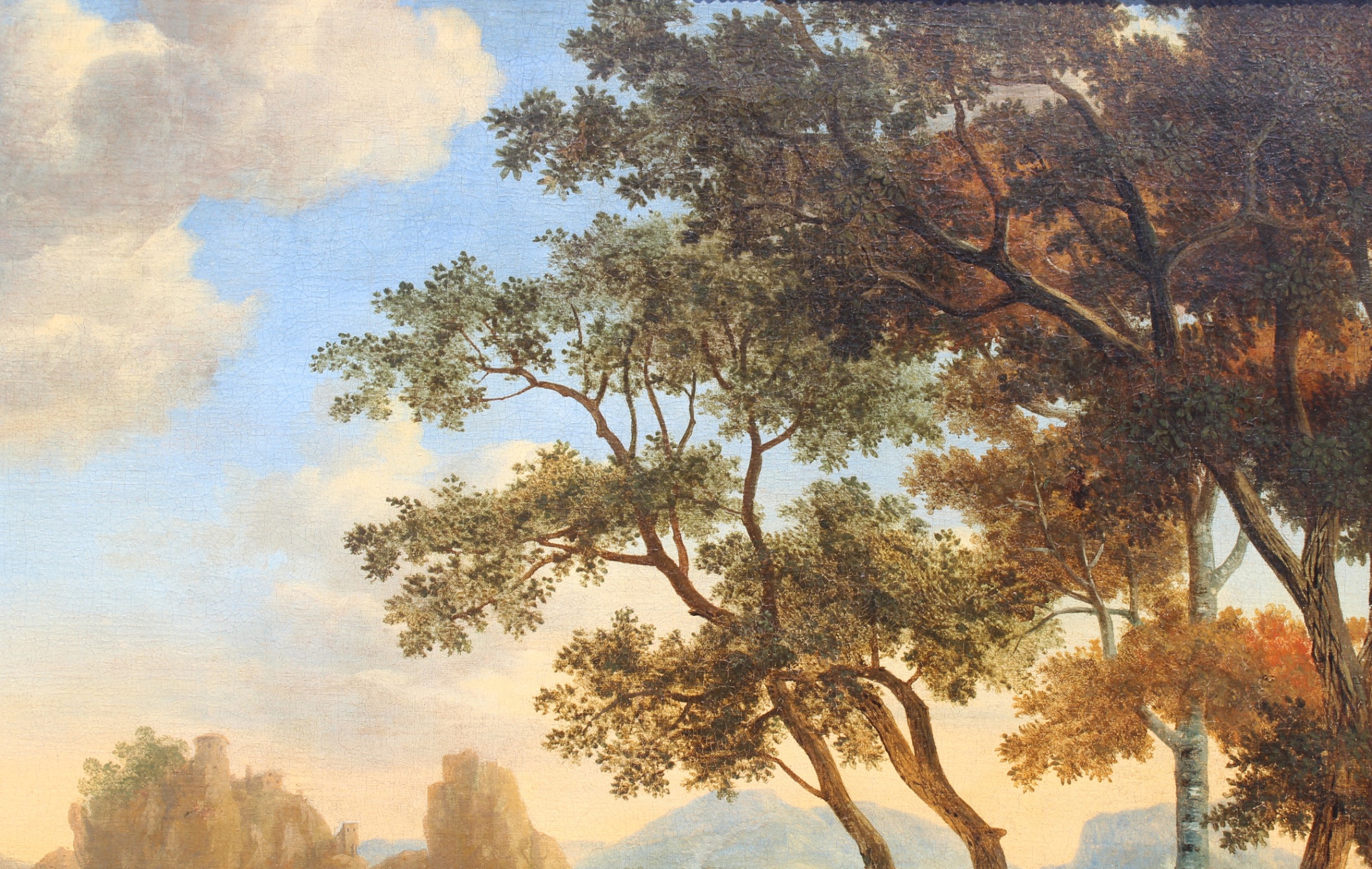 Large Old Master Landscape With Figures - Image 8 of 9