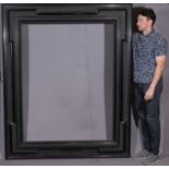 Exceptional Large Ebonized Ripple Frame