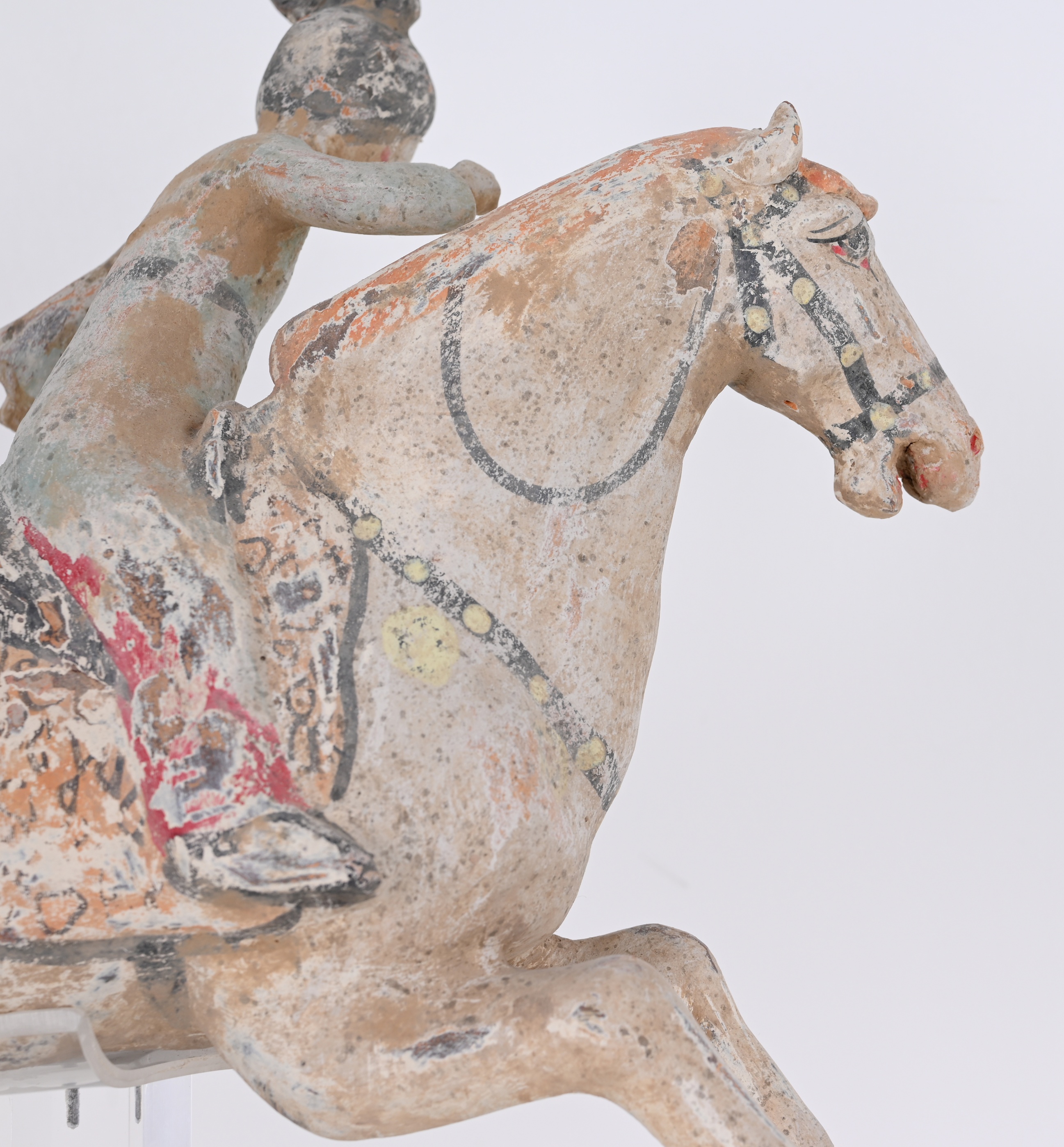 Tang Dynasty, Rare Female Polo Player on Horseback - Image 10 of 10