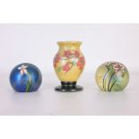 Orient & Flume Vase & (2) Paperweights