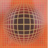 Victor Vasarely (1906 - 1997) "Domb-B-Red"