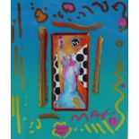 Peter Max 'Statue of Liberty Collage' Mixed Media