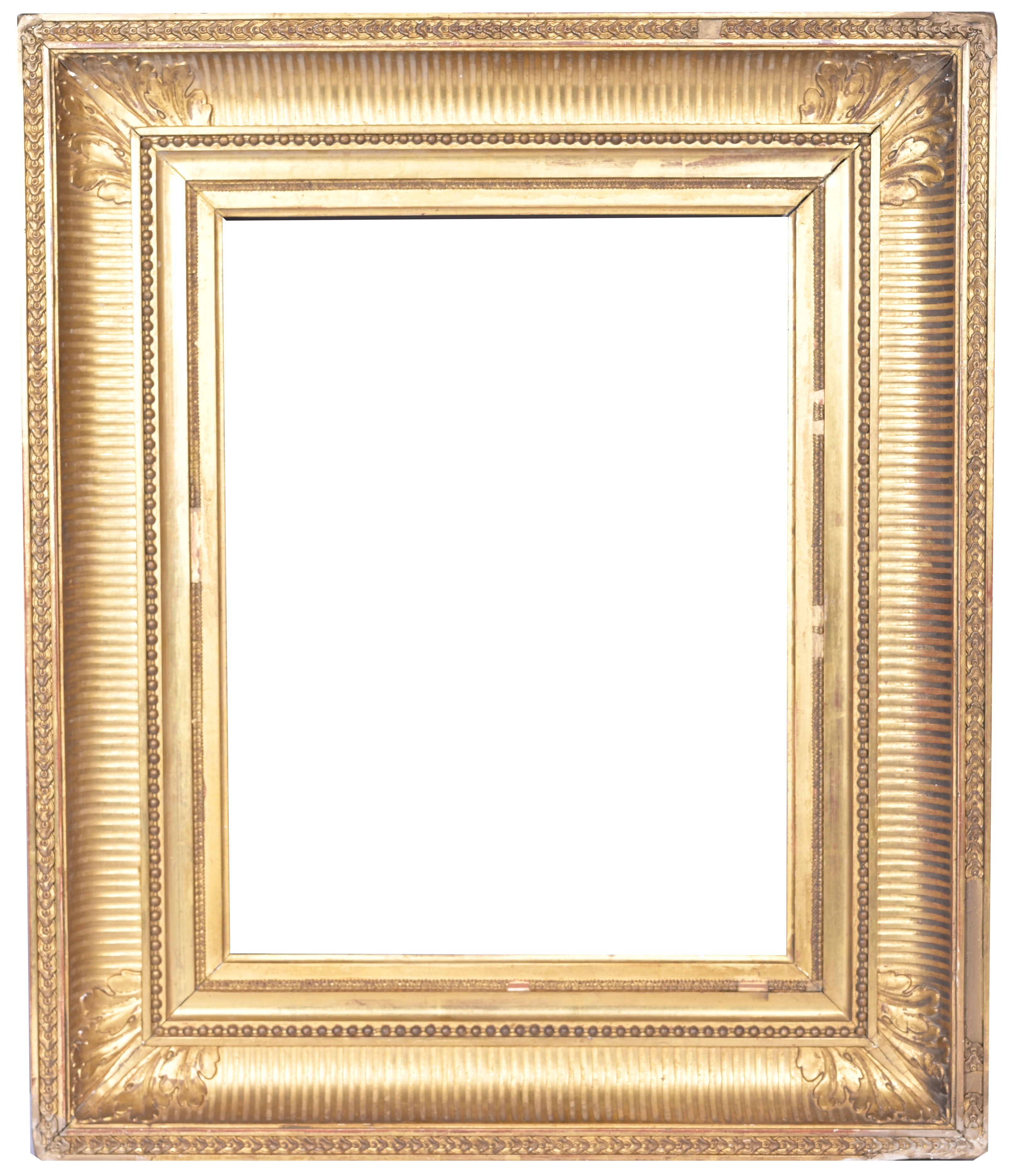 French 19th C. Fluted Cove Frame - 18 x 14