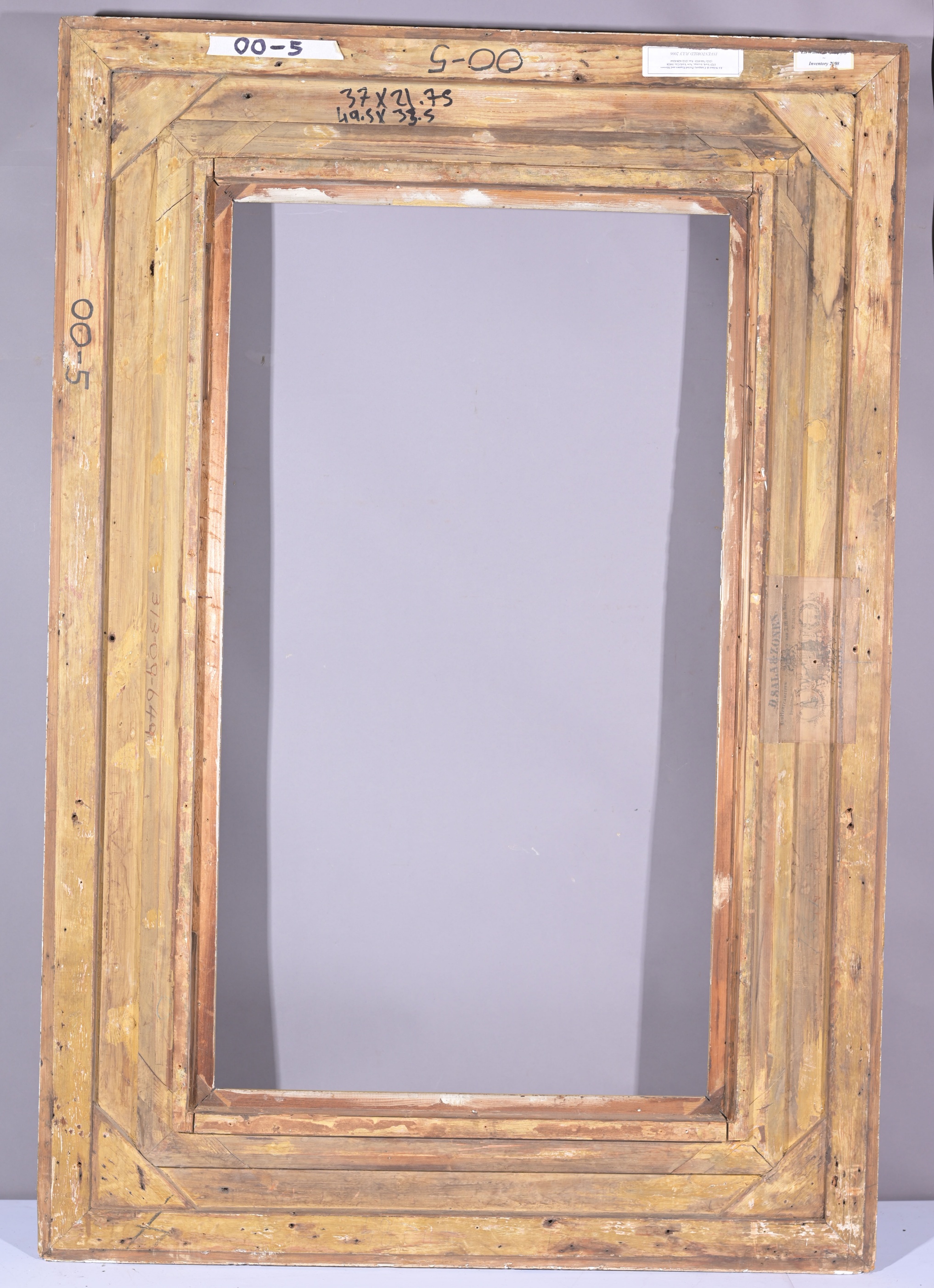 French 19th C Gilt Wood Frame - 37 x 21.75 - Image 8 of 9