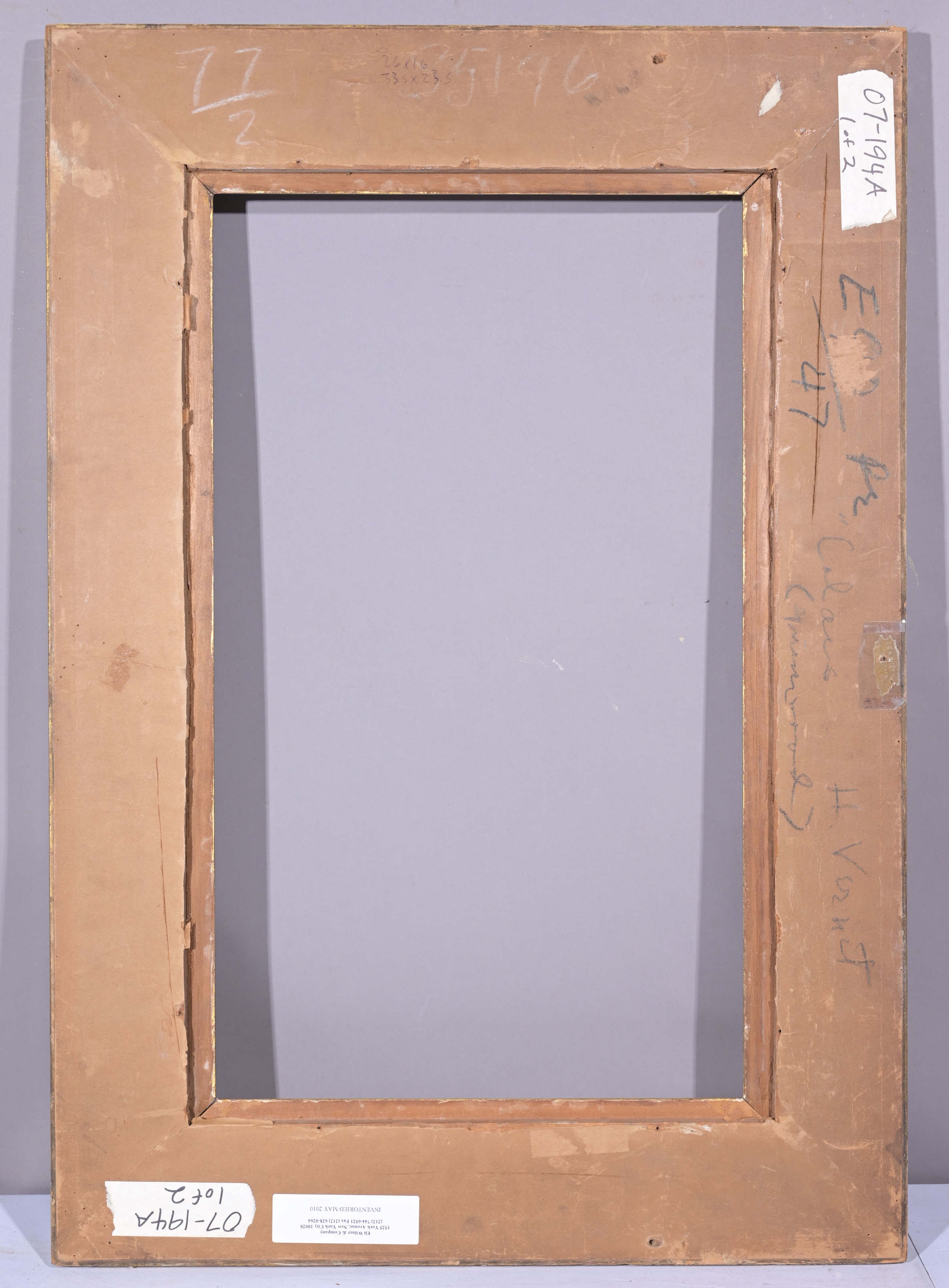 American 1910's Milch Frame - 26 x 16 - Image 8 of 9