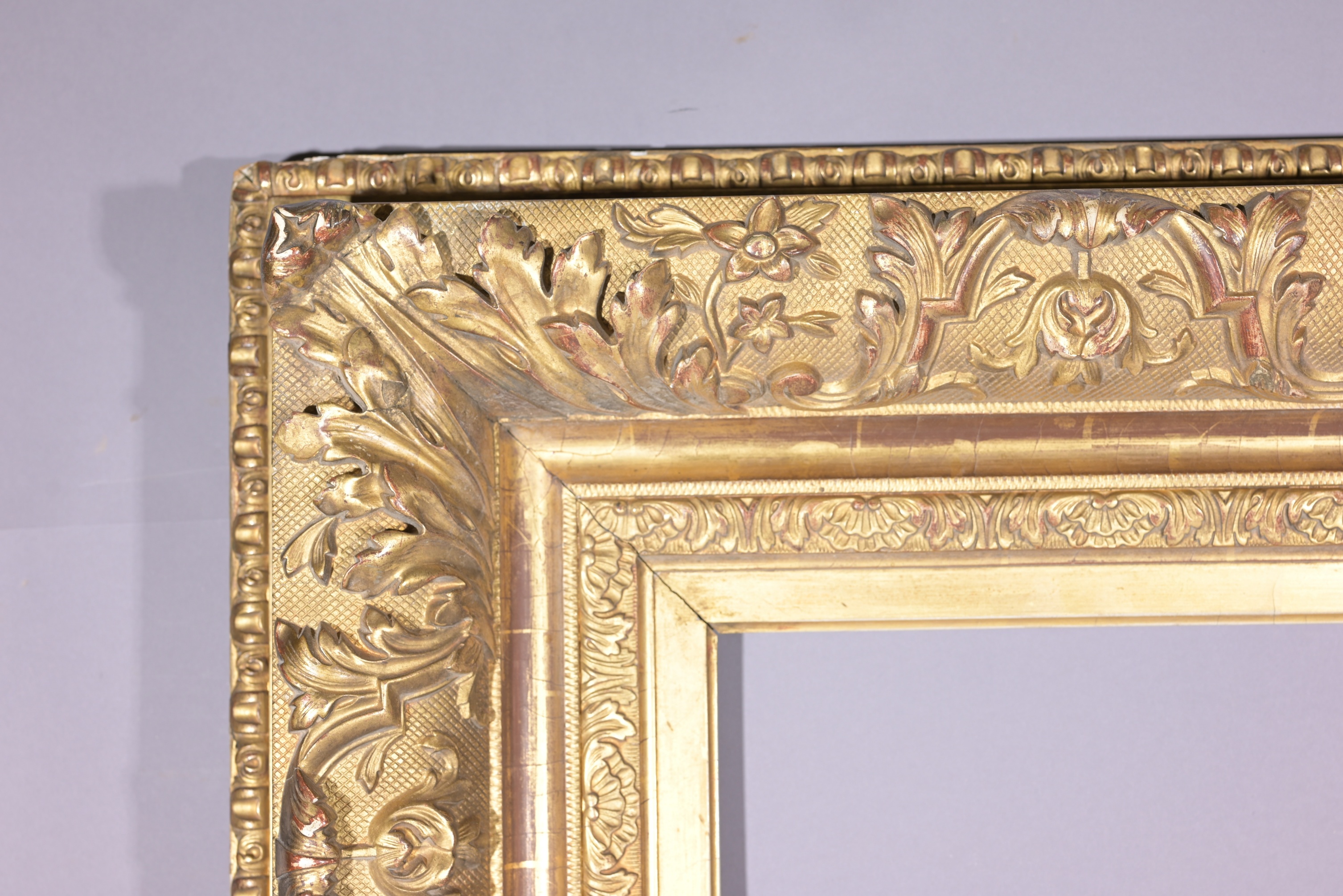 French 19th C Gilt Wood Frame - 37 x 21.75 - Image 3 of 9