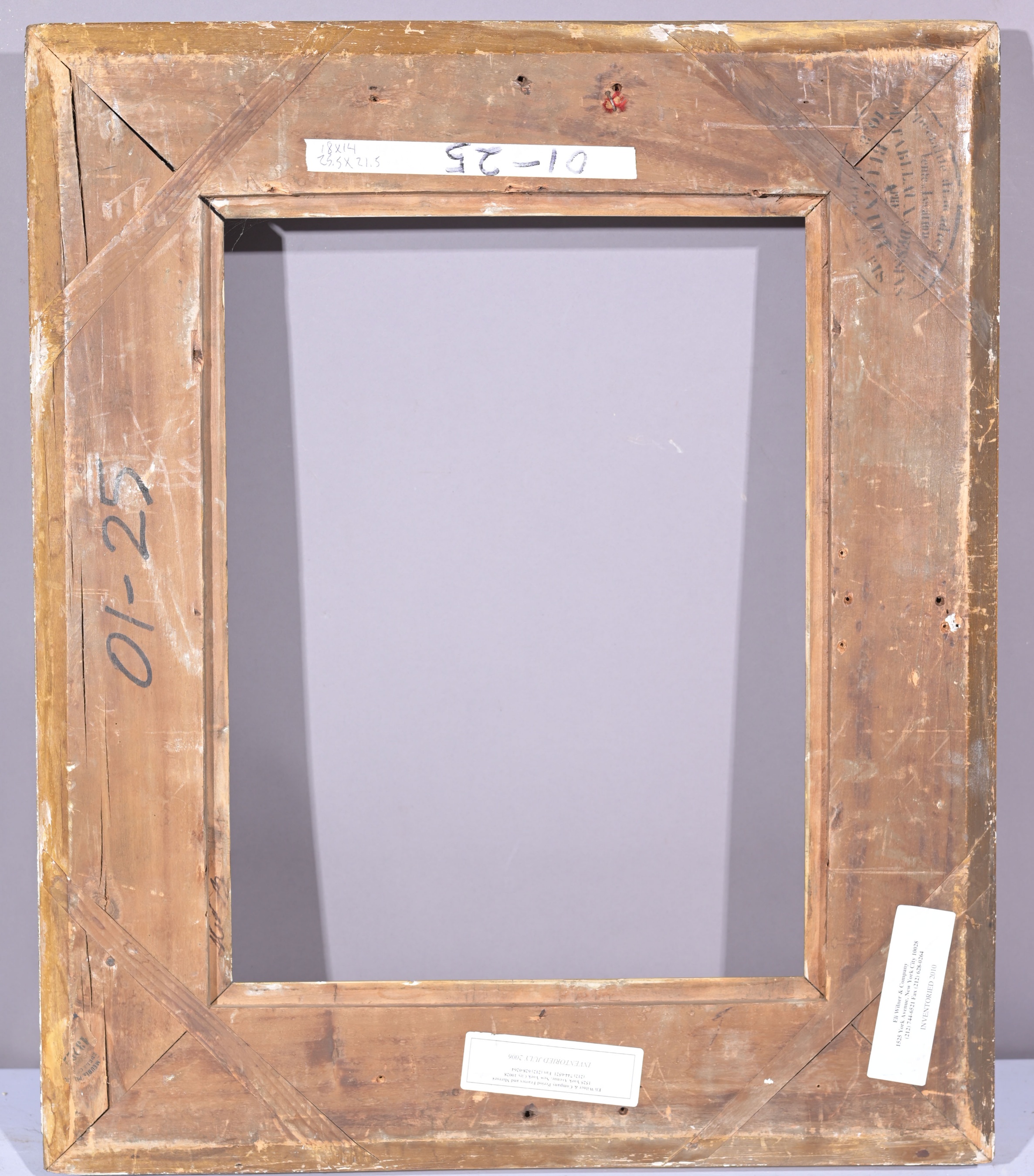 French 19th C. Fluted Cove Frame - 18 x 14 - Image 7 of 8
