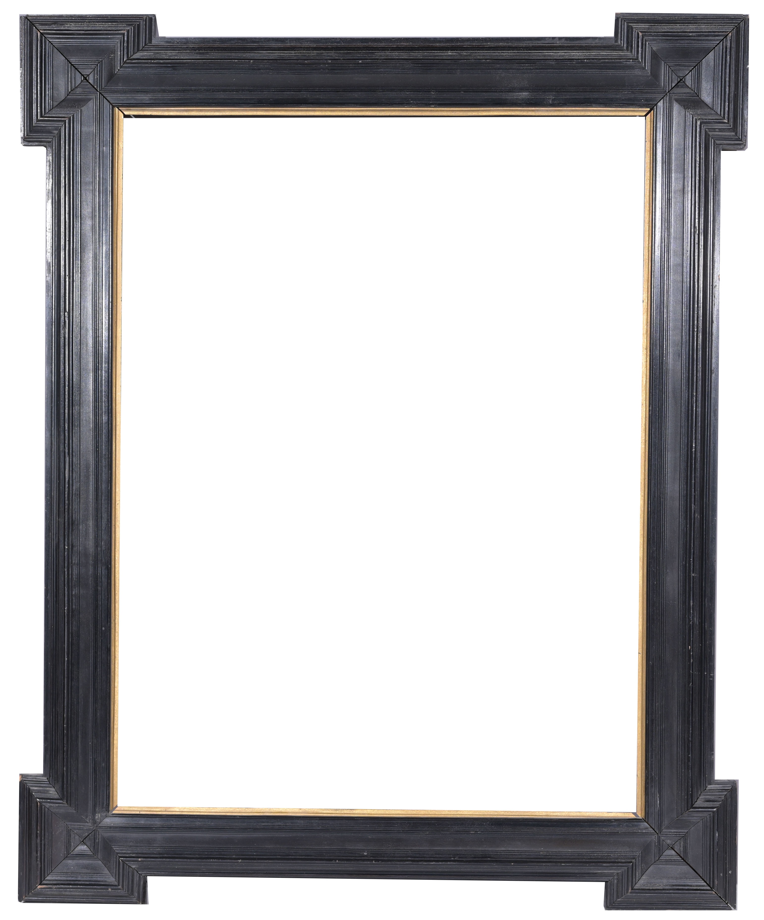 European 1900's Ebonized Frame- 25 x 19