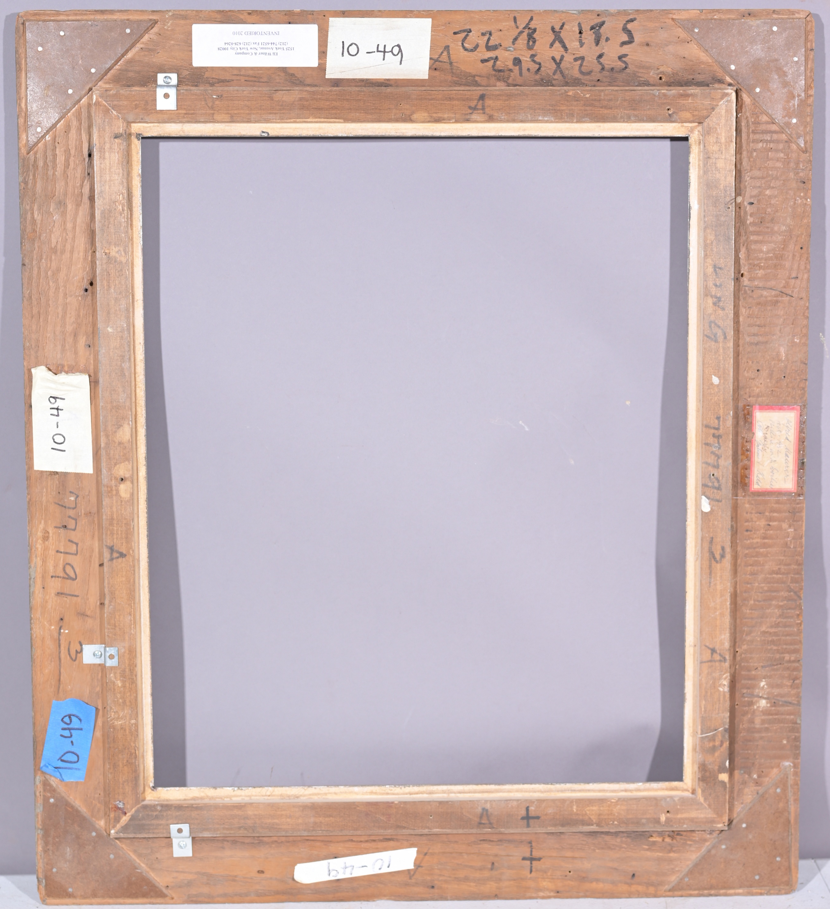 American Mid Century Wood Frame. - 22 1/8 x 18.5 - Image 8 of 9