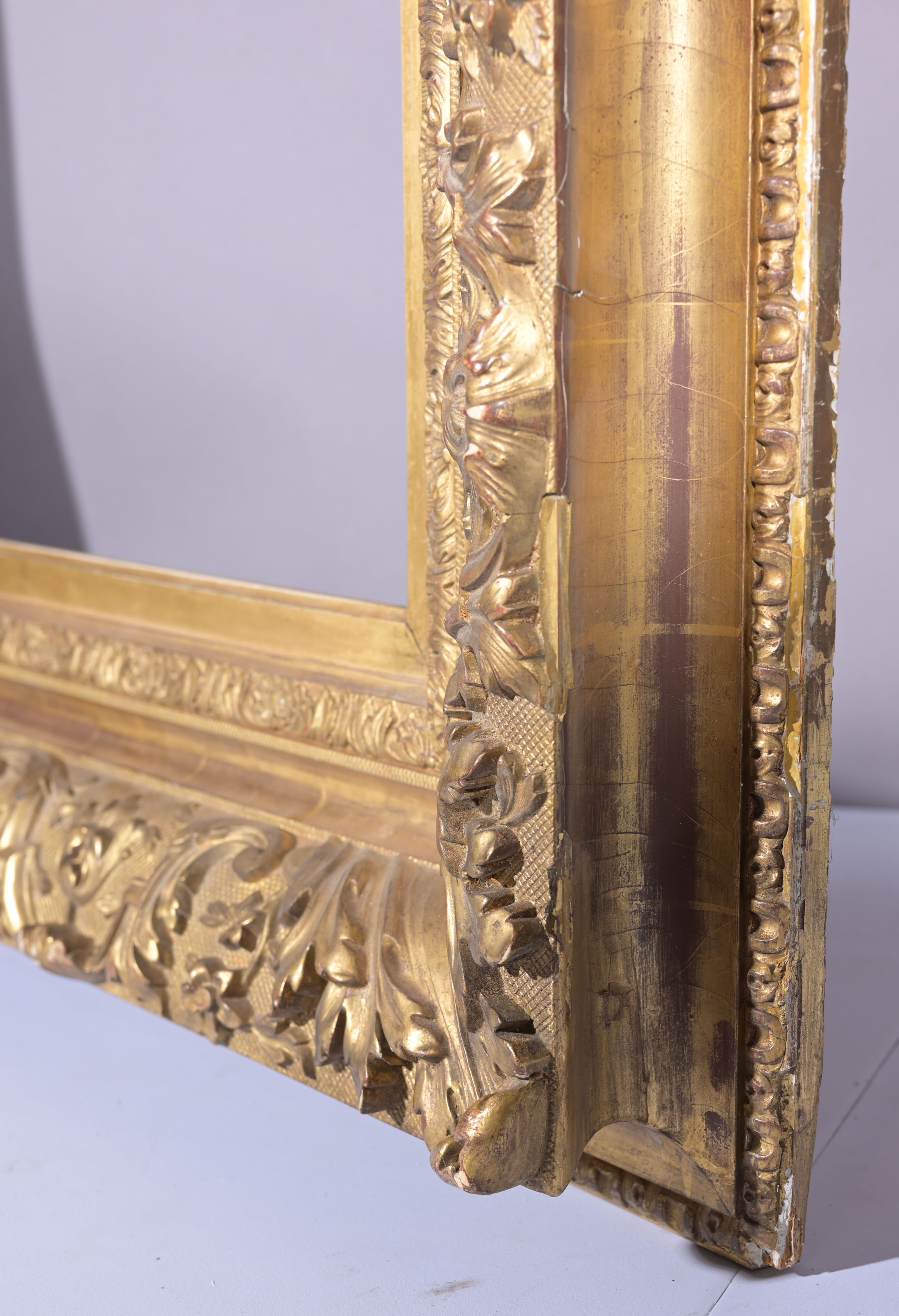 French 19th C Gilt Wood Frame - 37 x 21.75 - Image 7 of 9