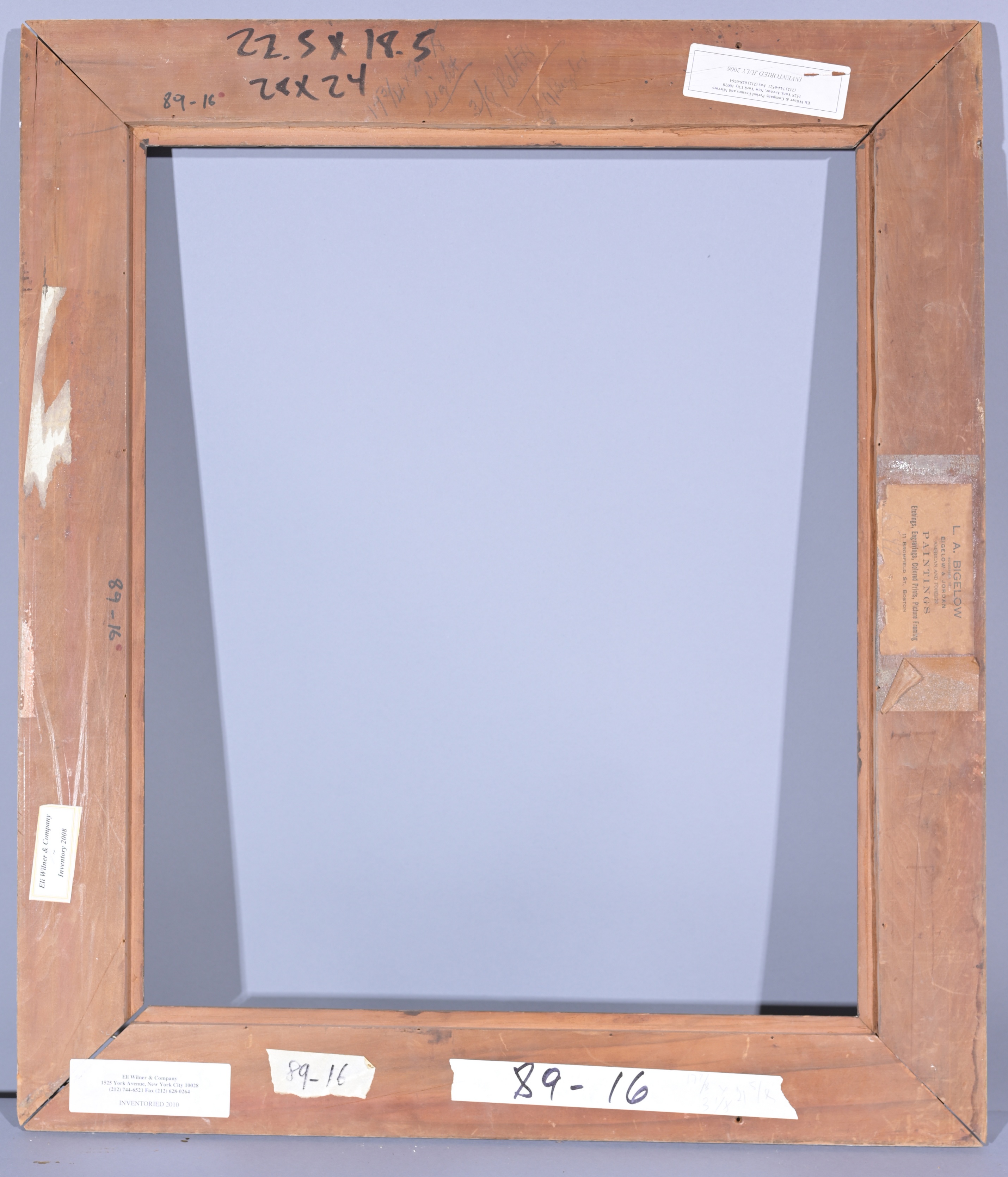 American 1910's Gilt Wood Frame - 22.5 x 18.5 - Image 7 of 8