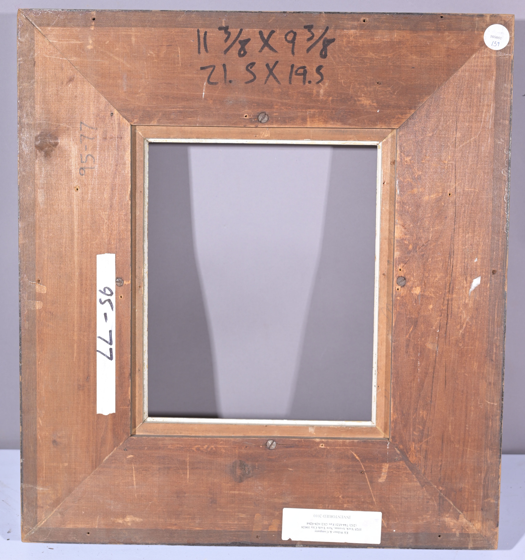 American 1890's Gilt Wood Frame - 11 3/8 x 9 3/8 - Image 7 of 7