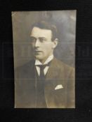 R.M.S. TITANIC: Abernethy Studio real photo postcard of Thomas Andrews, Titanic's designer and one