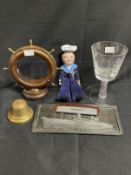 OCEAN LINER: Queen Elizabeth souvenirs to include limited edition Last Voyage goblet and Nora